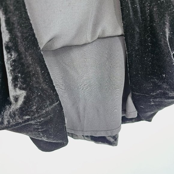 J Crew Velvet Tank Top 0 Black Lined Keyhole Button Back Classic Versatile Chic - Picture 6 of 11